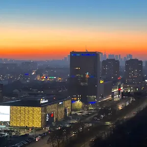  Apartament Skyscrapper Z Widokiem Na Panorame Warszawy